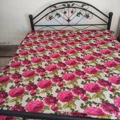 Iron Bed with mattress in new condition