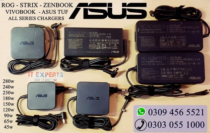 Laptop Charger Asus 180w 230w 280w Original Adapter 6.0*3.7mm 0