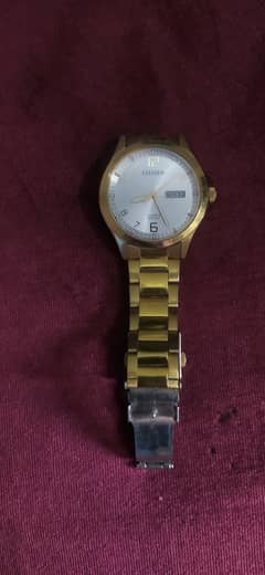 citizen gold plated watch