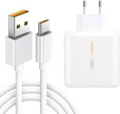 Supervooc adapter and c type fast cabel use for oppo/realme/Redmi