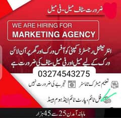 male female staff required