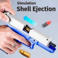 Soft Bullet Toy Gun | Shell Ejecting Pistol For Kids, Toddlers Or Ad