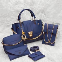 5pc Women PU Handbag Set