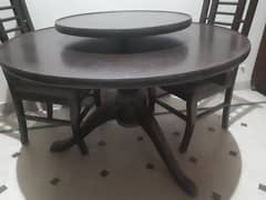 Round Dining Table with Chairs for sale