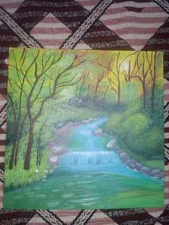 acrylic painting a beautiful scenes