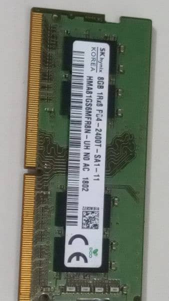 SK Hynix Korea 
8 Gm ram new condition 4