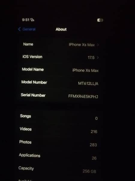 Iphone xs max factory unlock Golden 256gb LLA Model 2