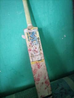 This is a cricket bat a helmet and pads in semi new condition