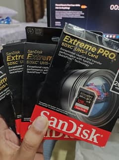 Sandisk Extreme Pro SDXC UHS-1 Card 128 GB Speed upto 200 MB/s