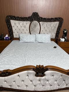 Double Bed with dressing’ cupboard complete set
