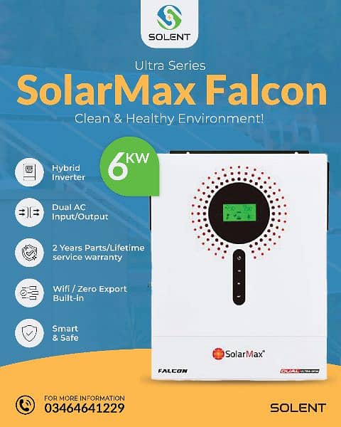 SolarMax 6KW Falcon Inverter / Hybrid Inverter / Solar Panel Inverter 0