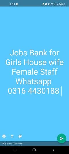 Jobs for Female Housewife Girls Whatsapp 0,3,1,6,4,4,3,0,1,8,8