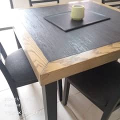 Habitt dining table with 4 chairs