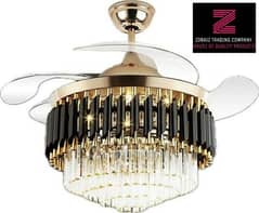 Zoraiz Fan chendlier with Retractable Blades with Remote control