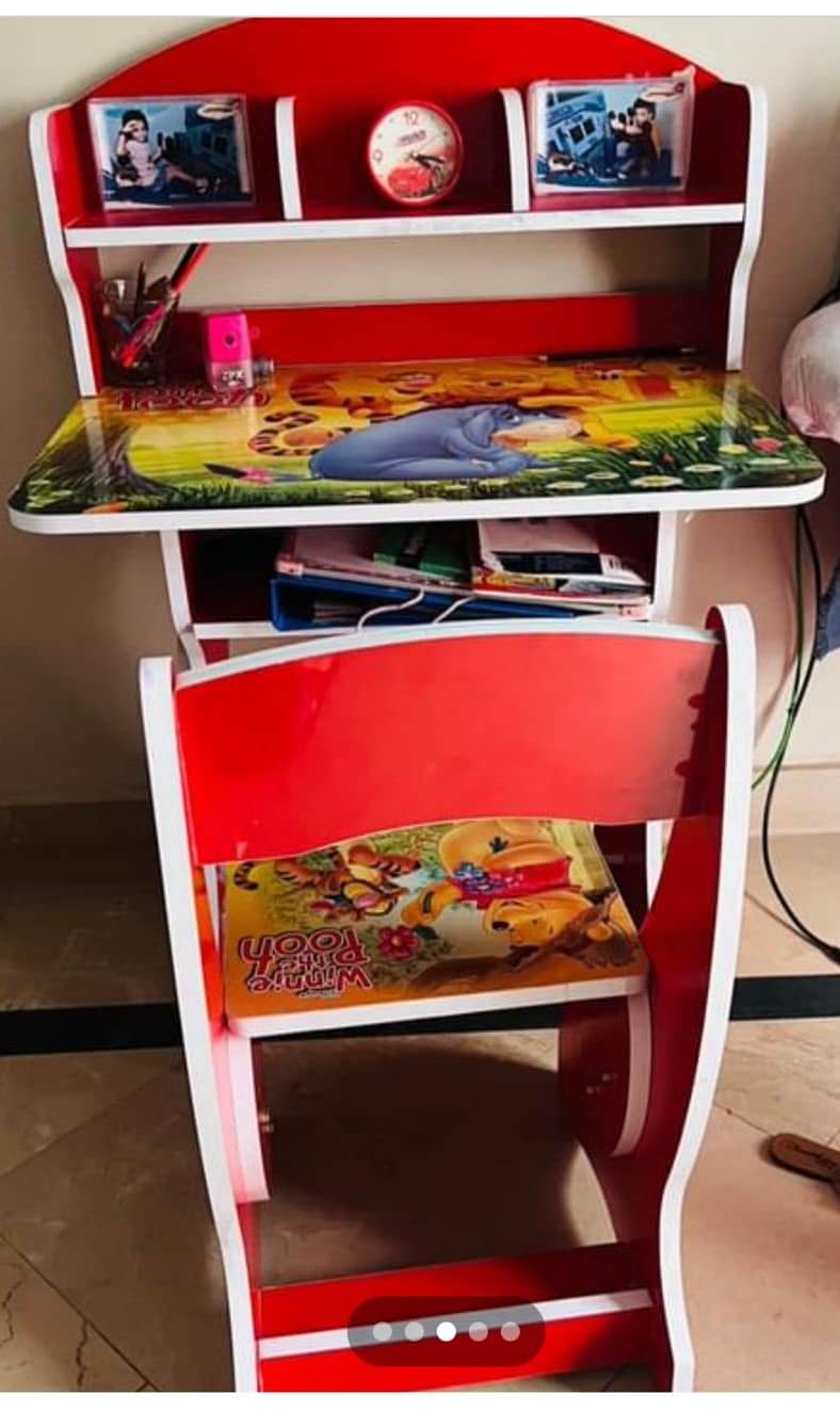 Fresh Look Kids Study Table & Wardope for Sale 1