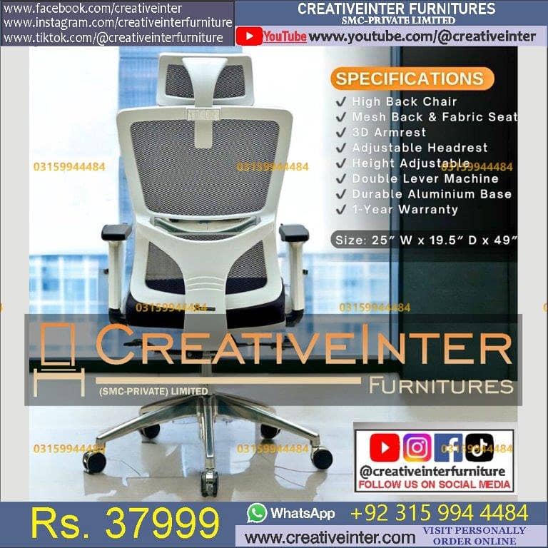 office Executive Chair High Back Desk Computer sofa Study Table Home 13