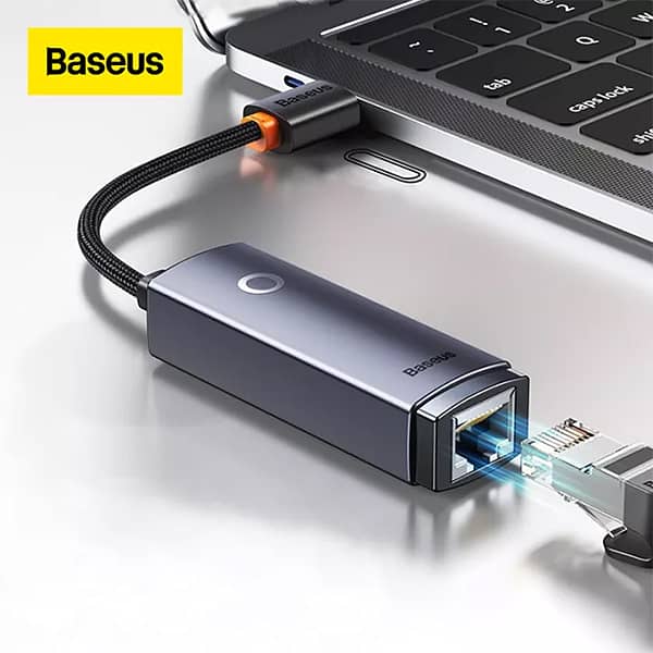 Baseus Lite Series Ethernet Adapter USB / Type C to RJ45 LAN Port Giga 10