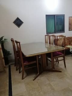 six seater Solid Dining table