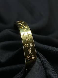 mens branded kada color gold