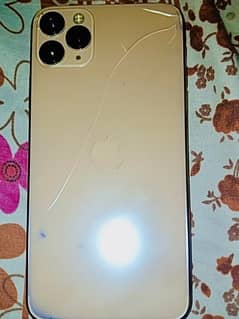 iPhone 11 Pro Max 64 gb 86% battery health only backglass crack