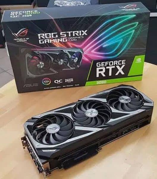 3090 Asus ROG Strix Gaming 24gb GPU 0