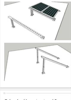 solar stand / solar structure / solar frame