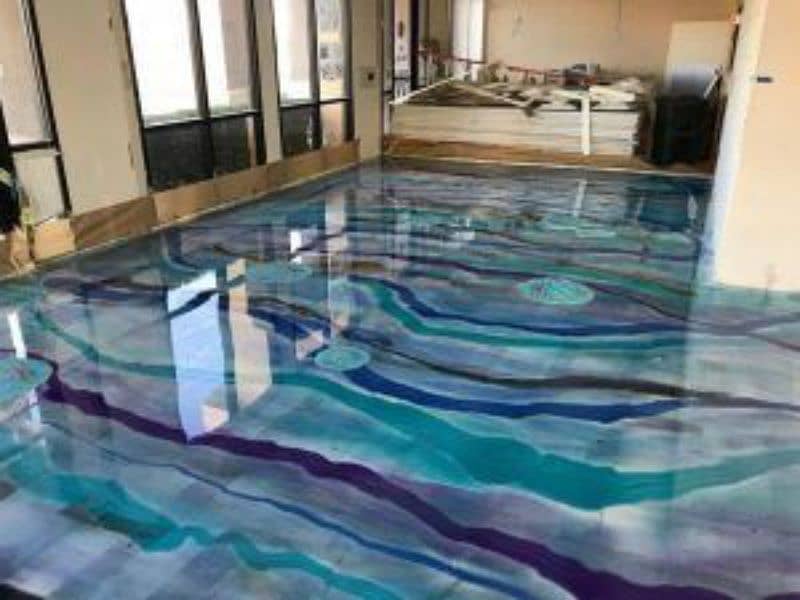 Epoxy flooring/Waterfalls/water bubbles cntct WhatsApp 0300/9874271 2