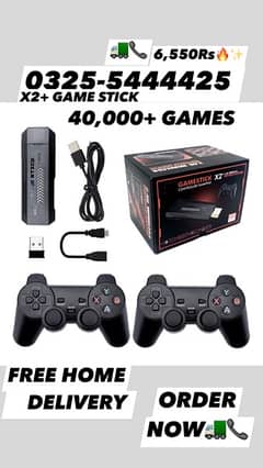 X2 GAME USB 4k GAMING CONSOLE WITH 35,000 GAMES & 2 CONTROLLERS