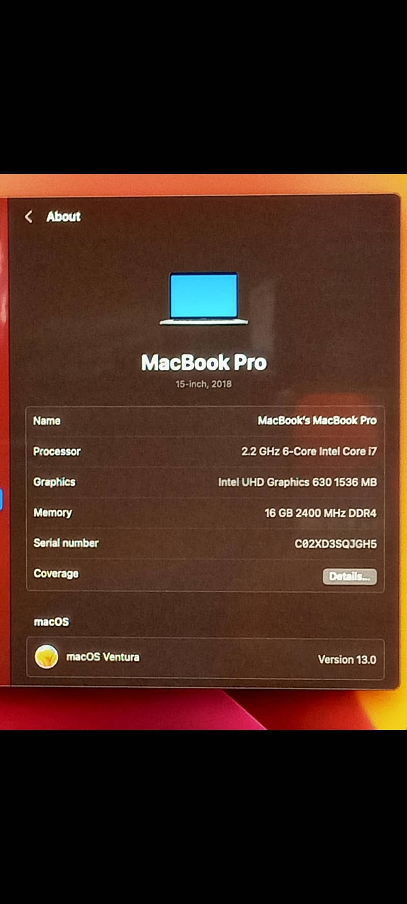 MacBook Pro 2018 & 2019 15" Display with 4GB Graphics 17