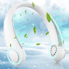 Mini Neck Portable No Bladeless Hanging Neck Rechargeable Air Cool Fan