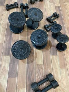 Iron dumbells in good condition