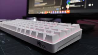 NewLike Royal Kludge 68 White Mechanical ARGB Gaming Keyboard RK68 TKL