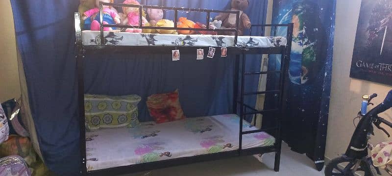 wrought iron bunk bed (without matress) 1