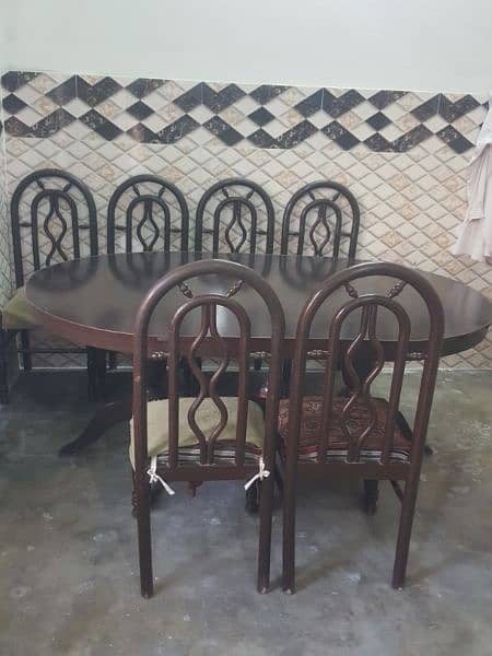 Dining table with 6 chairs 1