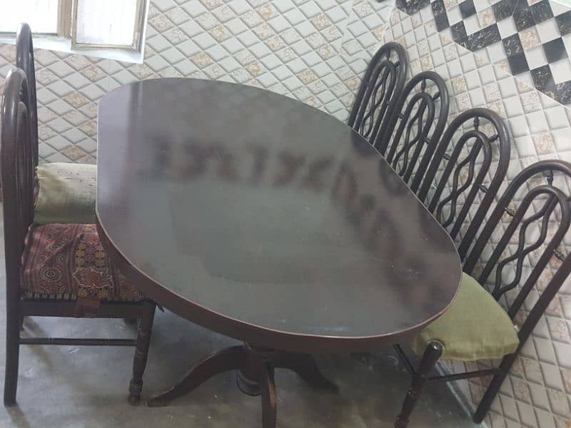 Dining table with 6 chairs 2