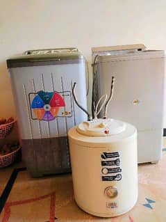 Washing Machine, Dryer and Gyser for sale