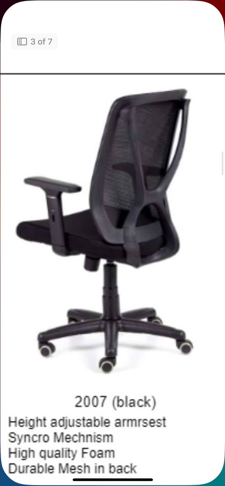 Computer Chair/Revolving Chair/office Chair/Visitor Chair/study chair 3