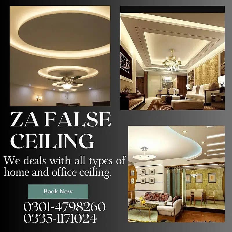 False Ceiling/Plastic Paris Ceiling/pop Ceiling/Ceiling work at lahore 5