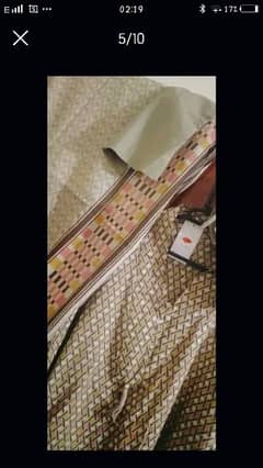 khadi brand taged new lown stuff 3 piece