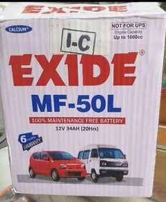 excide 12v 34 ampare dry battery for sale.