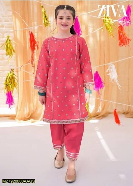 kids wear/boys and girls track suited/ girls 3pc Lawn//Unstich Dress 2