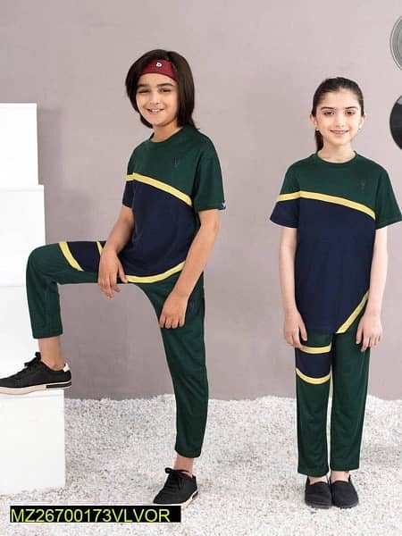 kids wear/boys and girls track suited/ girls 3pc Lawn//Unstich Dress 13