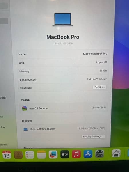 Apple Macbook Pro M1 13 inch 16GB RAM 1TB SSD best  for Development 3