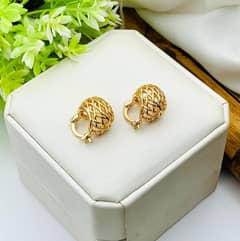 Fancy Beautiful Gold Plated Studs
