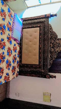 Bed with dressing table and show case