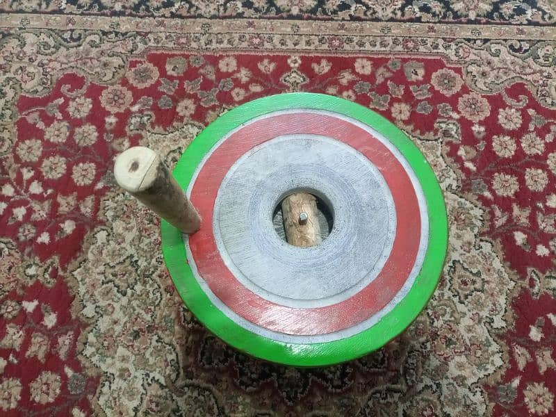 Brand New Hand Driven Atta Chakki Stone Mill Atta Flour 1