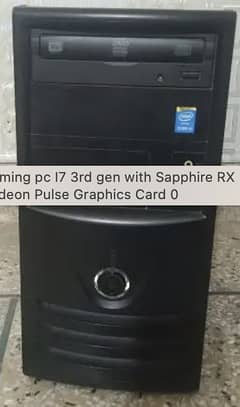 Gaming pc I7 3rd gen with RX 570 Radeon Pulse Graphics Card