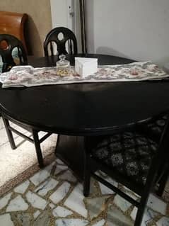 dining table with 4 chairs