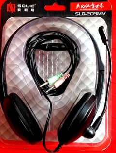 SOLIC HEADPHONE WITH MIC.      SOLIC HEADSET 0