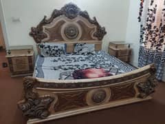 2 double bed set without mattress